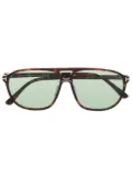 TOM FORD Eyewear square frame sunglasses - Brown