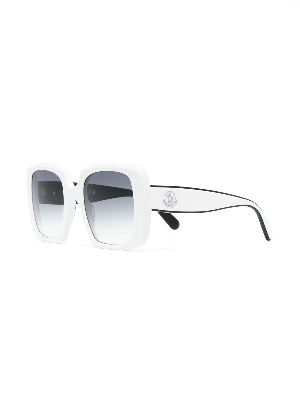 Moncler Eyewear Blanche zonnebril met vierkant montuur - Wit