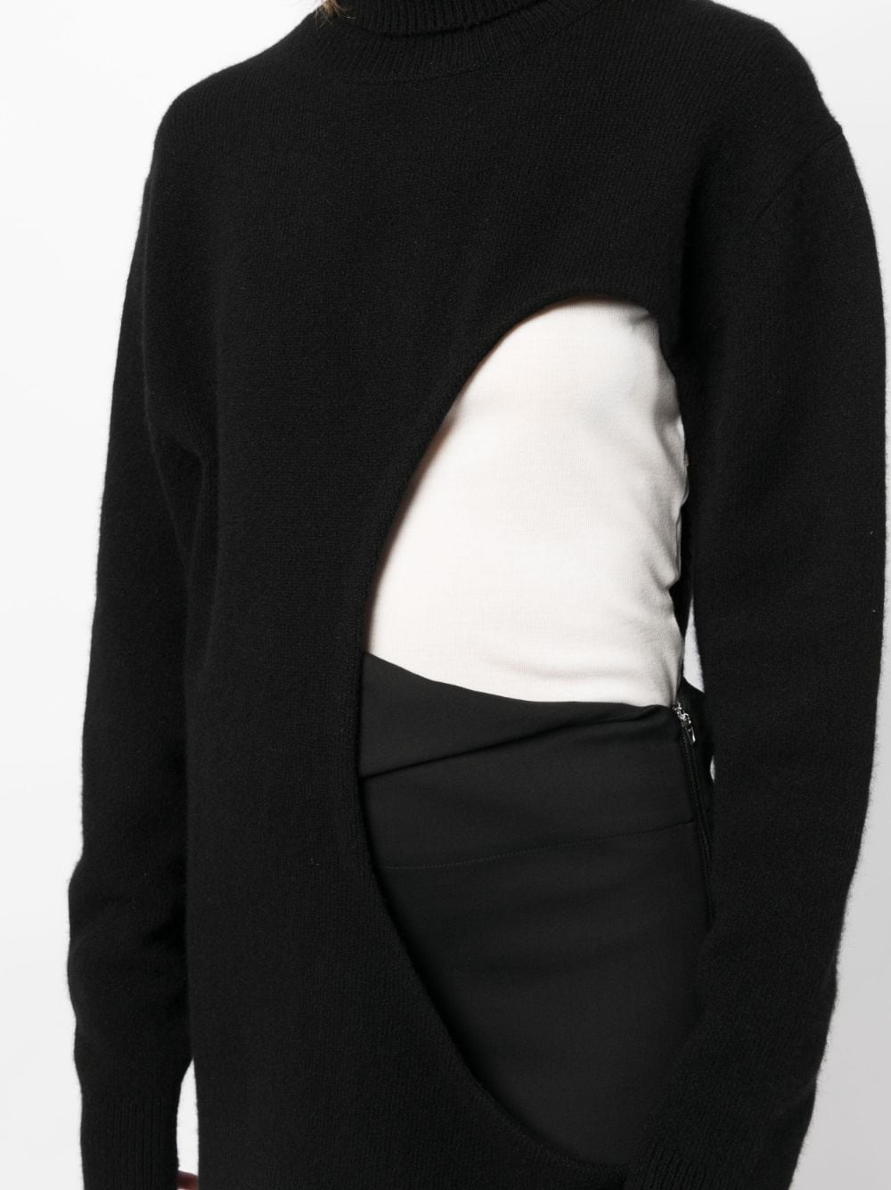 Shop The Row Cut-out Detail Cashmere Jumper In Black