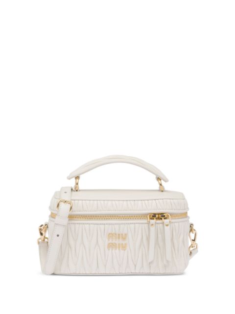 Miu Miu matelassé leather shoulder bag