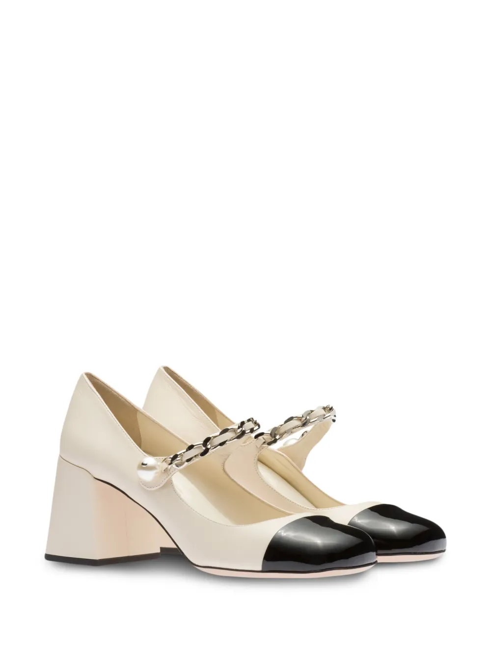 Image 2 of Miu Miu chain-strap Mary Jane pumps