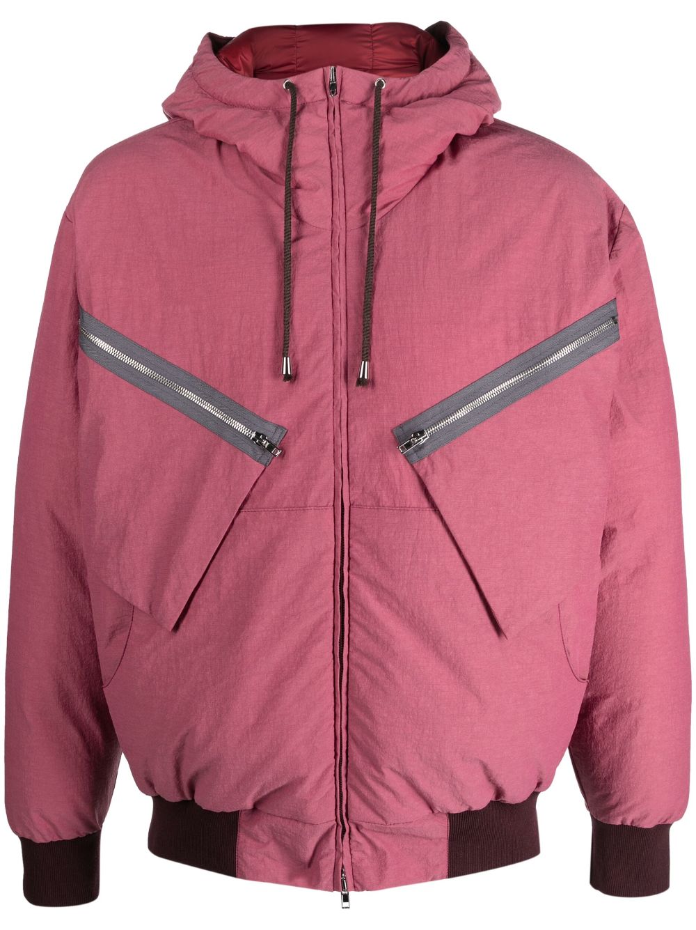 Shop Ranra Kuldi Hooded Padded Jacket In Pink