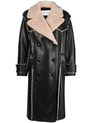 Louis Vuitton Belted Pink Angora Single-Breasted Coat