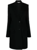 Stella McCartney single-breasted wool coat - Black