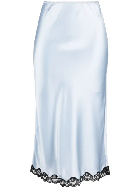 Reformation Arie silk midi skirt