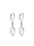 Charlotte Chesnais Binary Chain huggie earrings - Silver