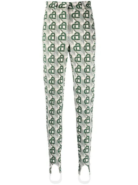 Casablanca Heart Monogram tailored leggings