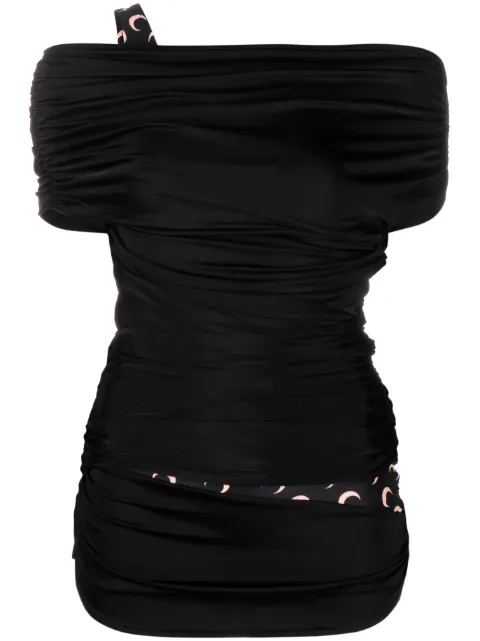 Marine Serre Body Shelter off-the-shoulder top