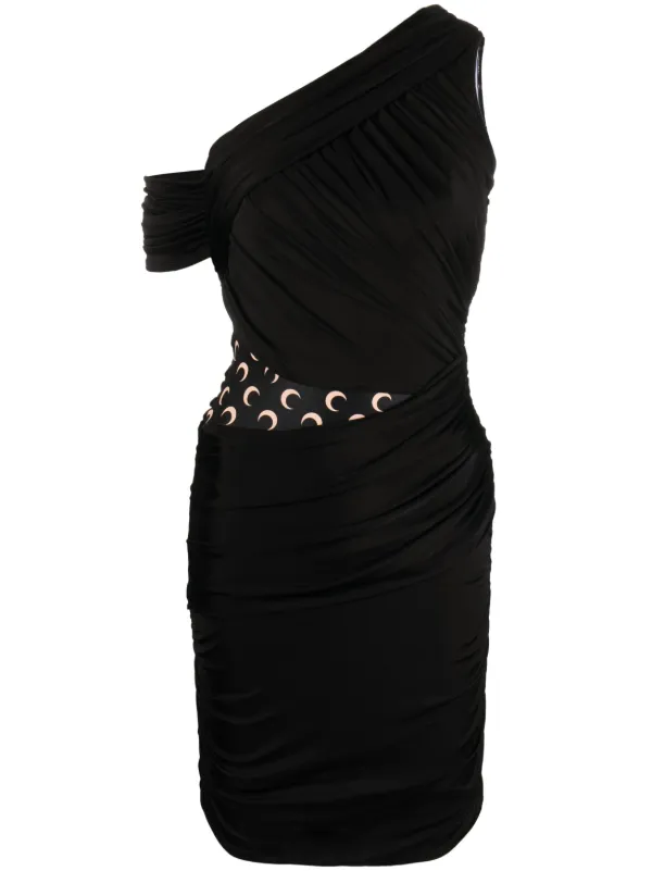 ワンピース MARINE SERRE FW23 ONE-SHOULDER DRESS (WDR058_CJER0021BK99) 20047088_51457949_600.jpg
