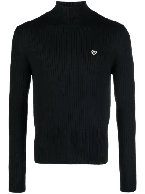 Casablanca ribbed-knit high-neck jumper 
