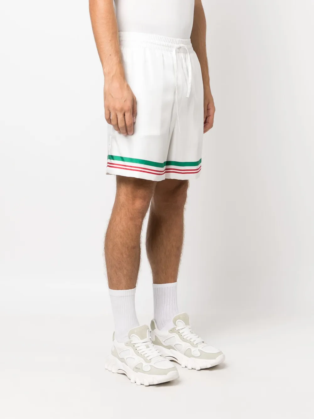 Casablanca Shorts In Seta Bianca In White