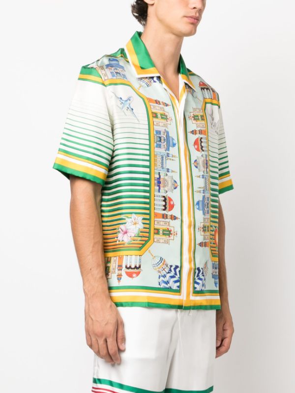 Casablanca okinawa graphic silk buy Shirt