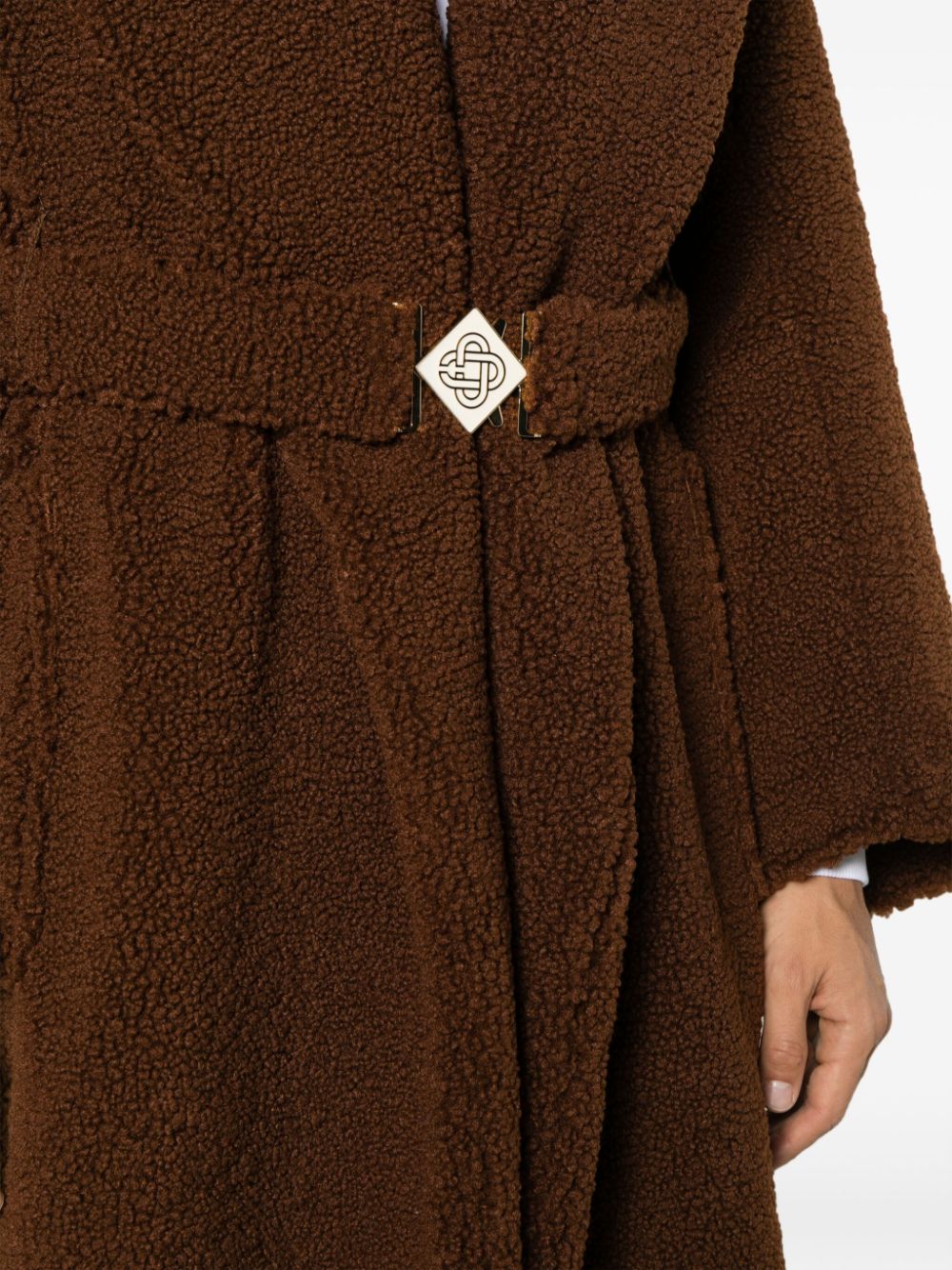 Casablanca Men's For The Peace Faux Shearling Robe In Brown | ModeSens