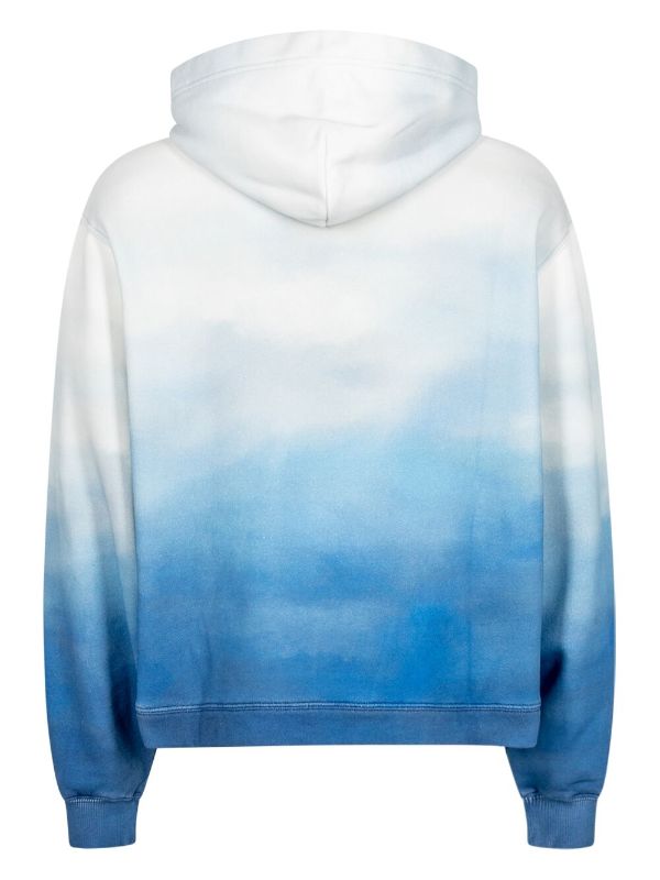 Stampd ombre-print Cropped Cotton Hoodie - Farfetch