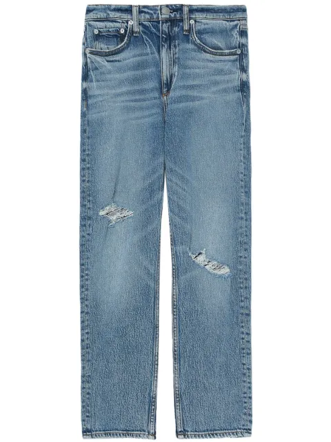 rag & bone distressed cropped jeans