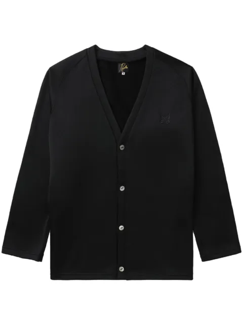 Needles logo-embroidered buttoned cardigan