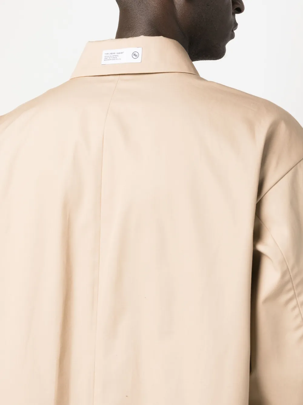 Shop Neighborhood Balcollar Single-breasted Coat In Neutrals