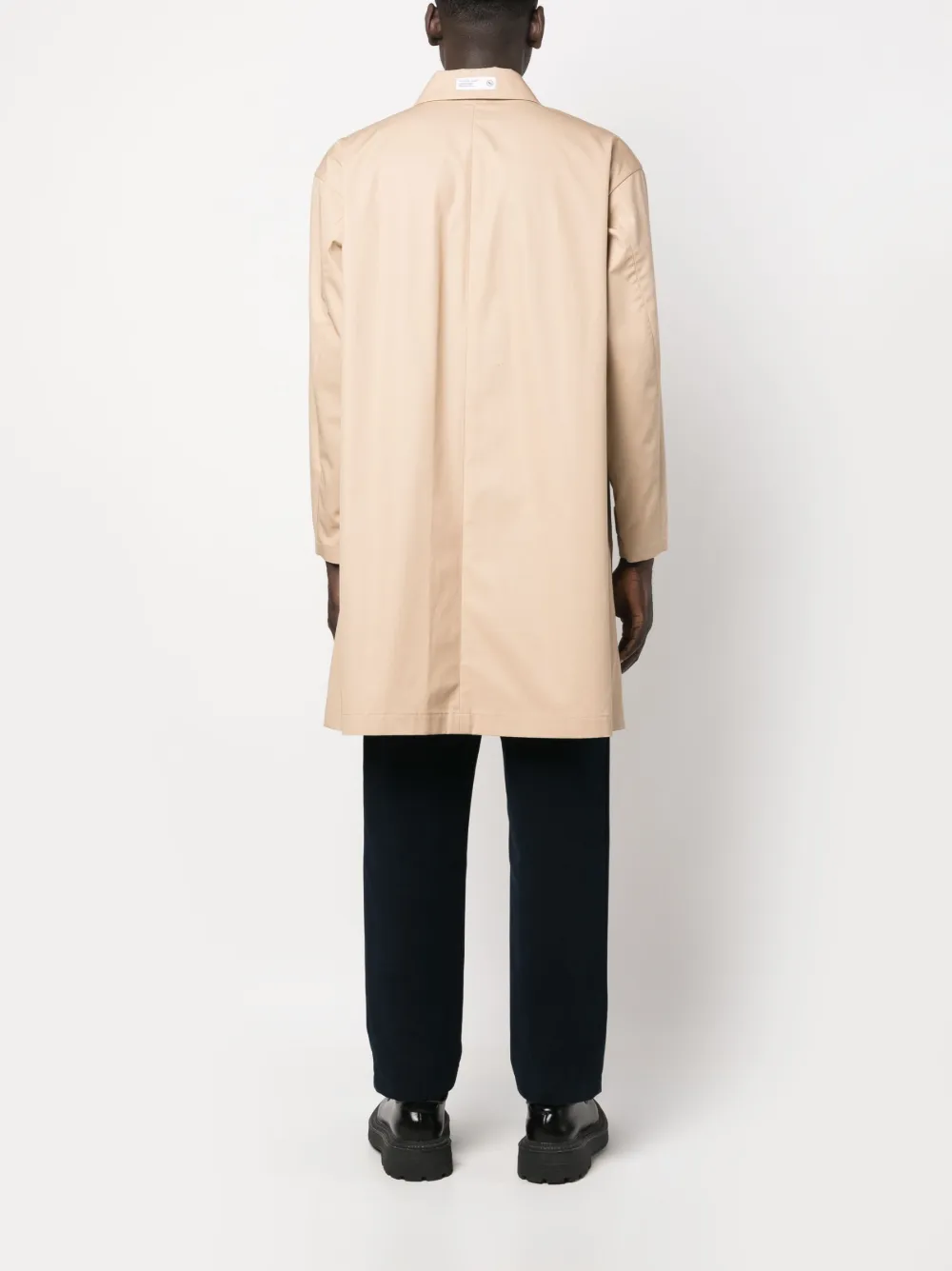 Shop Neighborhood Balcollar Single-breasted Coat In Neutrals