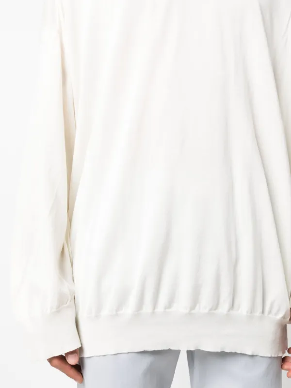 【関税込み】Hed Mayner ホワイト ドロップショルダー Tシャツ 242897M213000_1.jpg