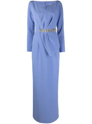 Delilah Sequin Embellished Gown (Light Blue) main image 1