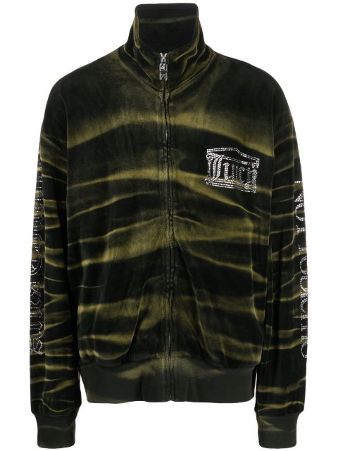 Aries - x Juicy Couture tie-dye velours zip-up jacket