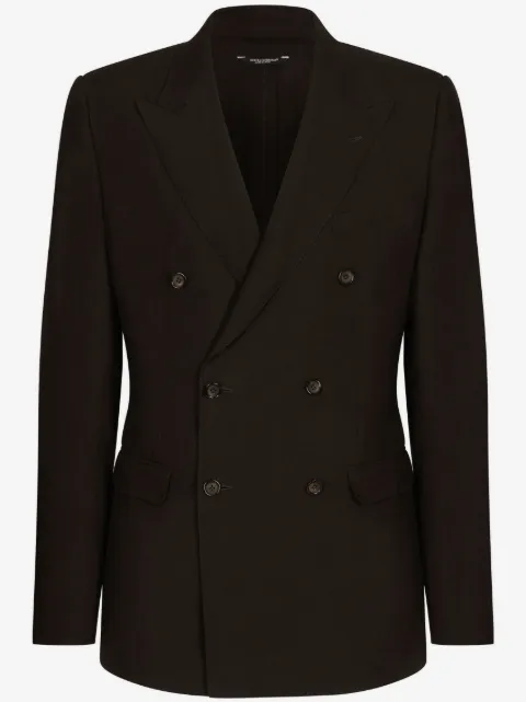 Dolce & Gabbana double-breasted linen blazer