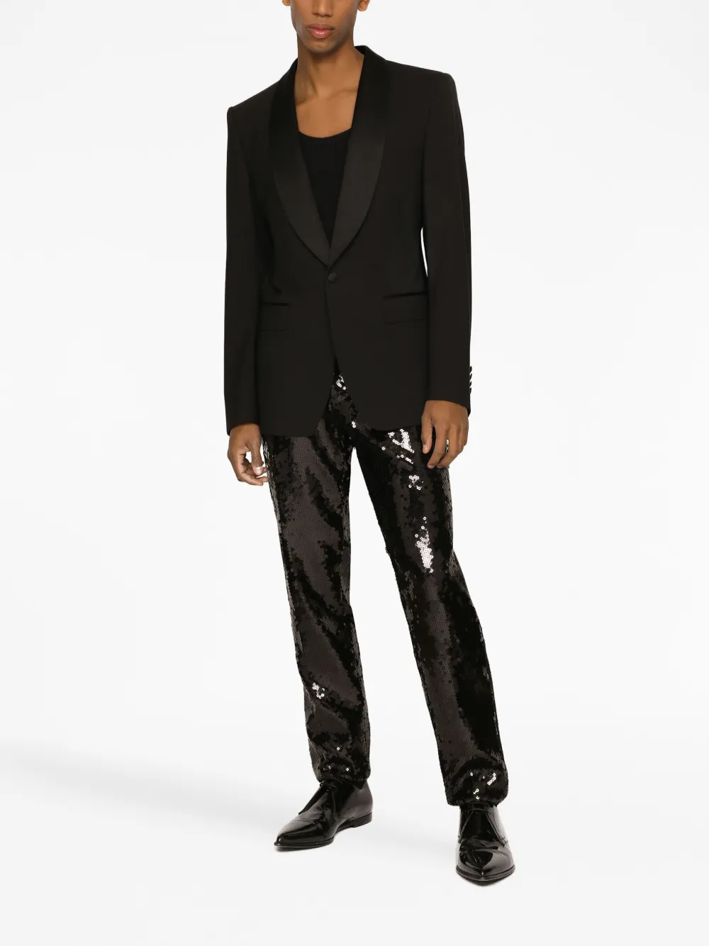 Dolce & Gabbana Sicilia-fit tuxedo jacket - Zwart
