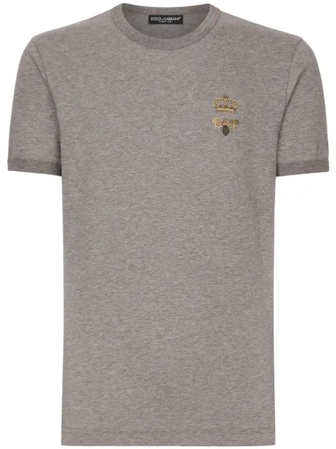 Dolce & Gabbana playera con motivo bordado