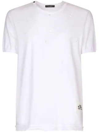 Dolce & Gabbana ダメージ Tシャツ | ホワイト | FARFETCH JP