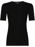 Dolce & Gabbana button placket T-shirt - Black
