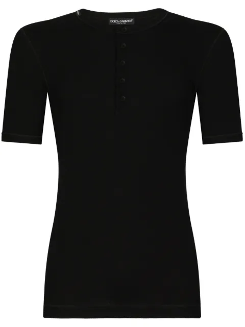 Dolce & Gabbana button placket T-shirt