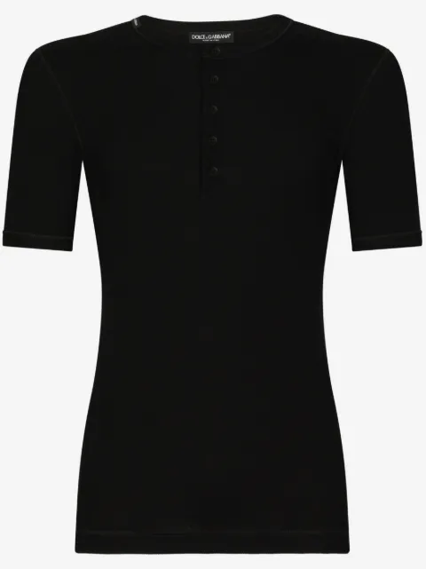 Dolce & Gabbana button placket T-shirt