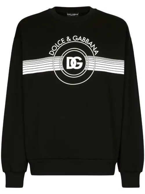 Sweat en coton à logo imprimé - Dolce & Gabbana - Modalova