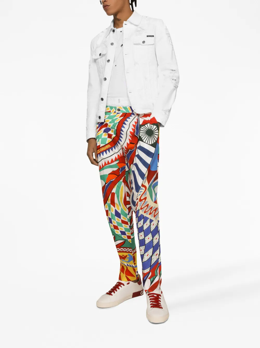 Dolce & Gabbana Slim-fit broek - Veelkleurig