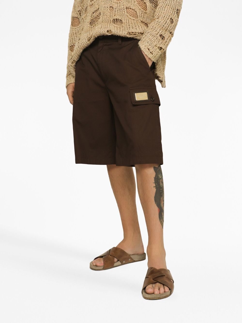 Dolce & Gabbana logo-plaque Gabardine Cargo Shorts - Farfetch