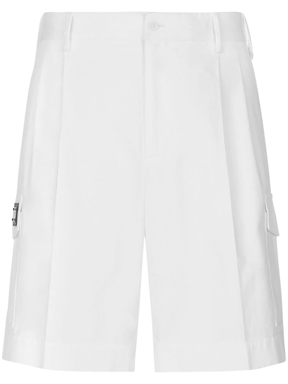 Shop Dolce & Gabbana Logo-plaque Cargo Shorts In White