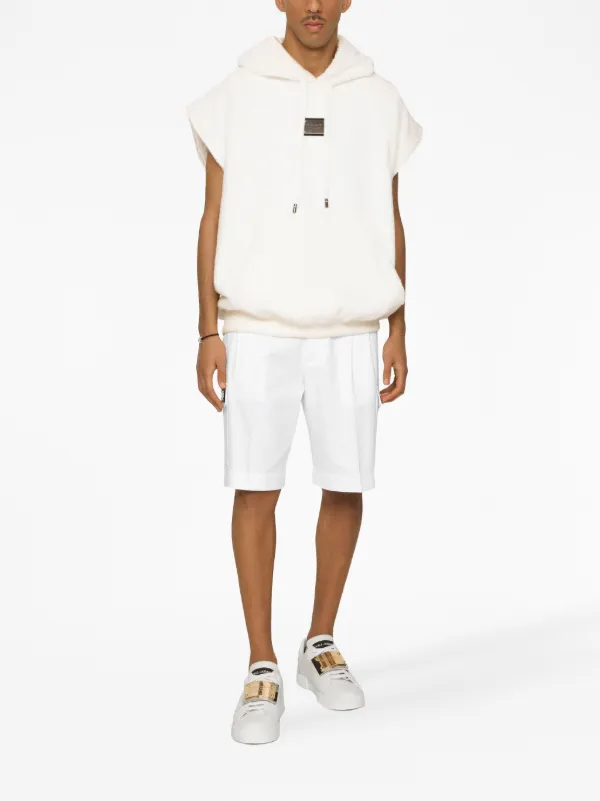 Dolce & Gabbana ホワイトショートパンツ Dolce & Gabbana ロゴ ショートパンツ | ホワイト | FARFETCH JP