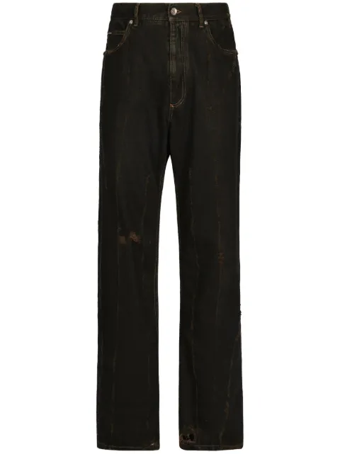 Dolce & Gabbana straight-leg cotton trousers