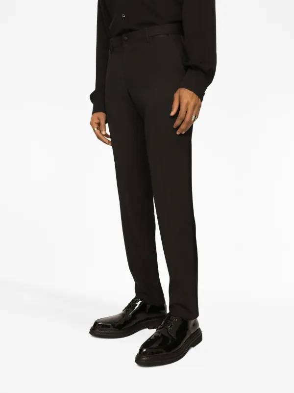Dolce & Gabbana straight-leg Tuxedo Trousers | Black | FARFETCH
