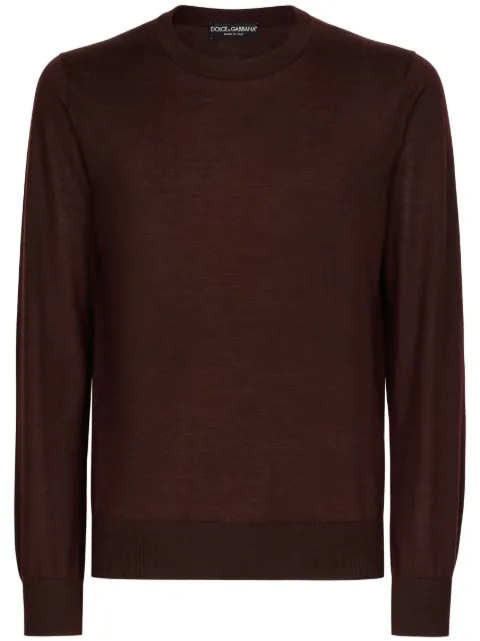 Dolce & Gabbana round-neck cashmere sweater