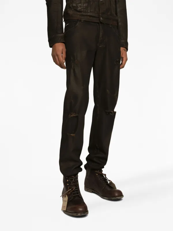 【送料&関税込】Dolce & Gabbana Ripped Jeans Dolce & Gabbana Skinny Stretch Jeans With Rips | Sendegaro US
