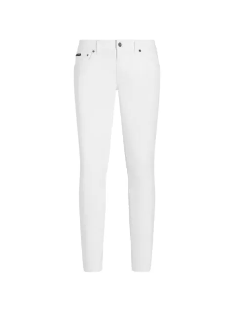 Dolce & Gabbana Skinny-Jeans mit Logo-Schild