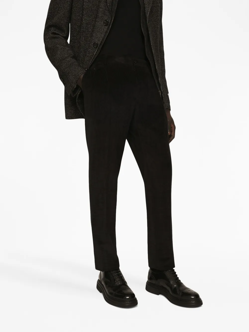 corduroy tailored trousers