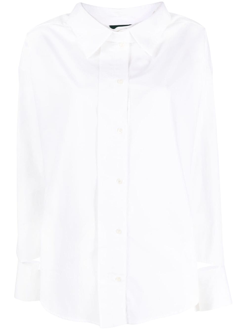 Shop Jejia Antoine Slit-detailed Shirt In Weiss