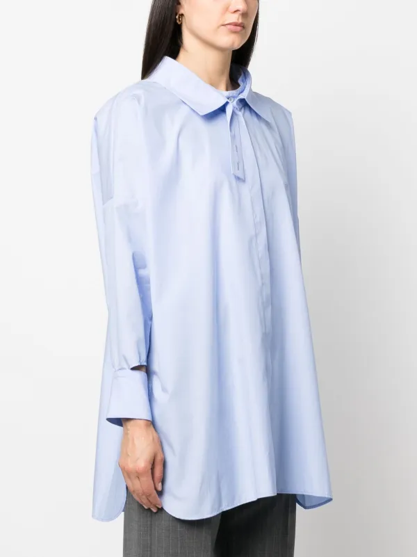 JEJIA シャツ Jejia カットアウト シャツ | ブルー | FARFETCH JP