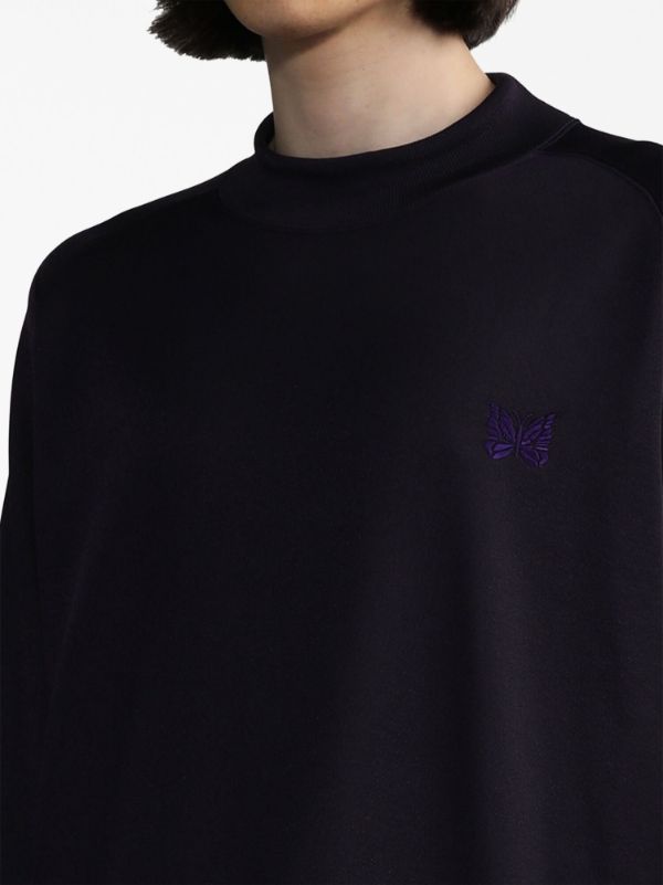 Needles embroidered-logo crew-neck Sweatshirt - Farfetch