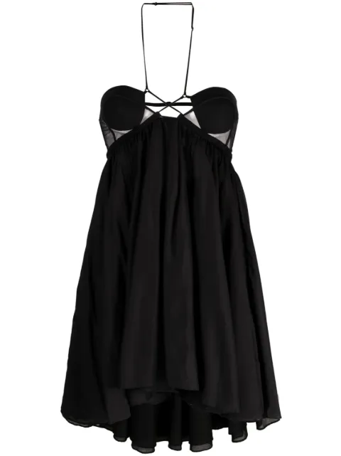 Nensi Dojaka halterneck cut-out minidress