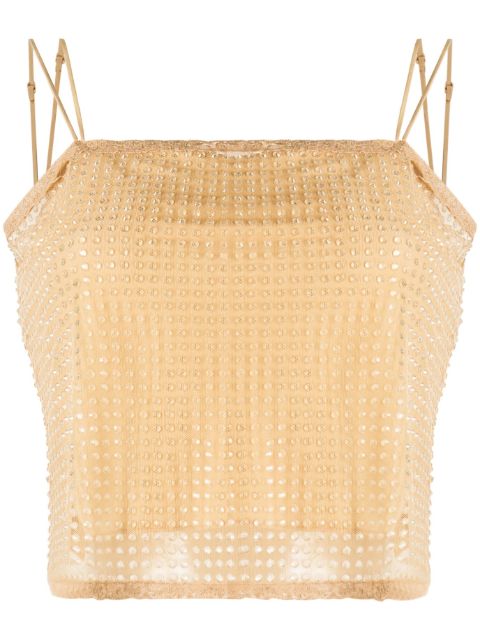 Alexander Wang - crystal-embellished top