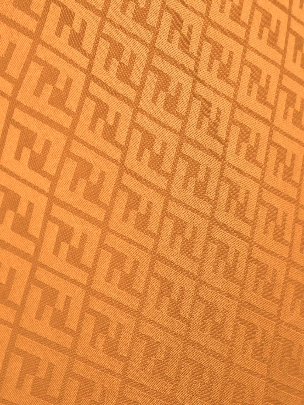 FENDI Sjaal met FF logo Bruin