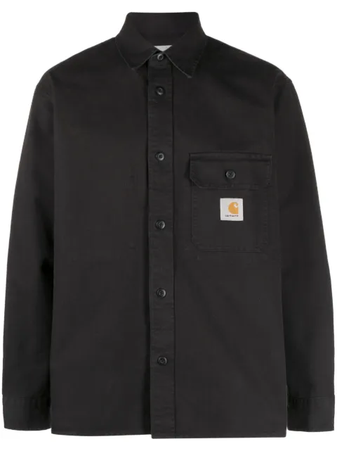 Carhartt WIP logo-patch cotton shirt